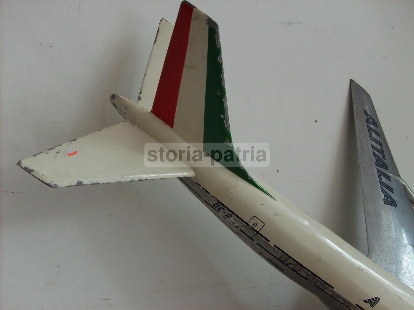 Aerei, Aereonautica, Aviazione, Alitalia, Bellissimo Grande Modellino, Fonderia Nucci immagine 1