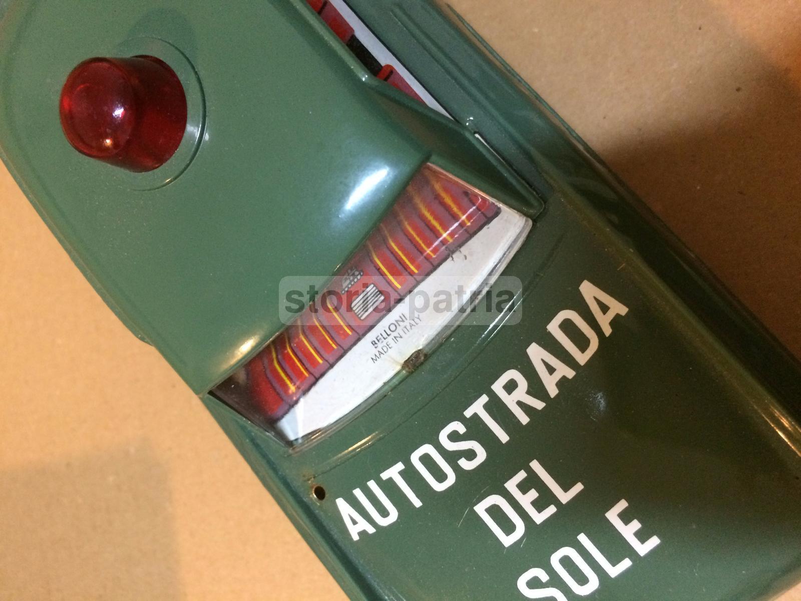 Giocattolo Da Collezione, Automobilina d'Epoca, Autostrada Del Sole, Marca Belloni immagine 16