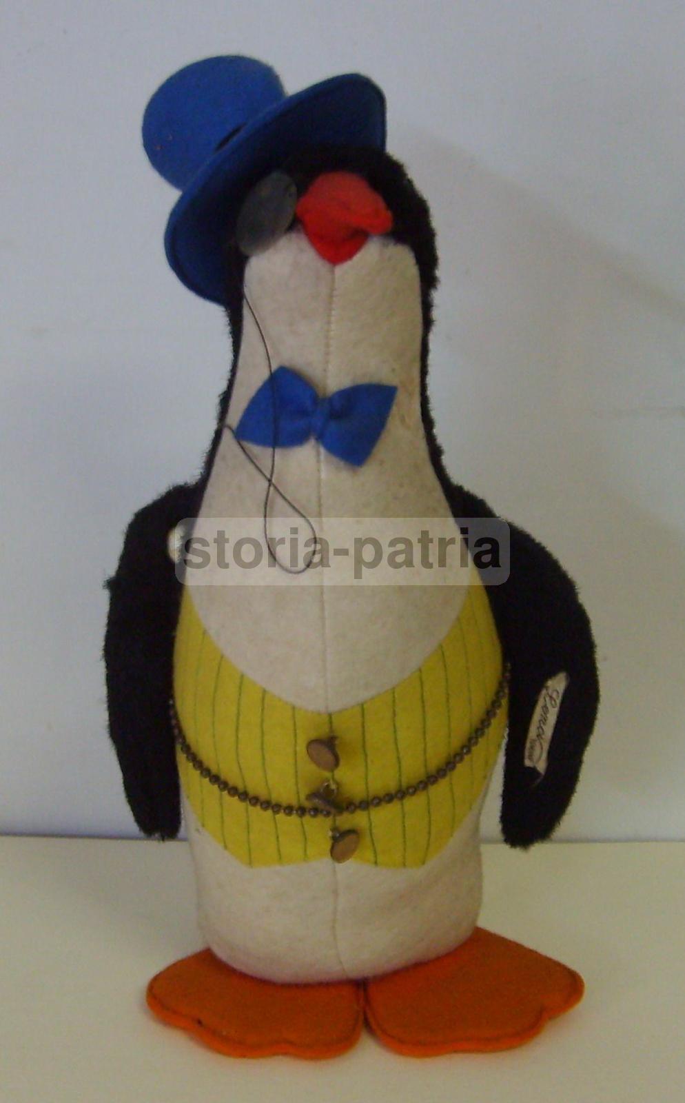 Giochi d'Epoca, Pupazzo, Pinguino, Da Collezione, Rara Manifattura Lenci, Bellissimo immagine 1