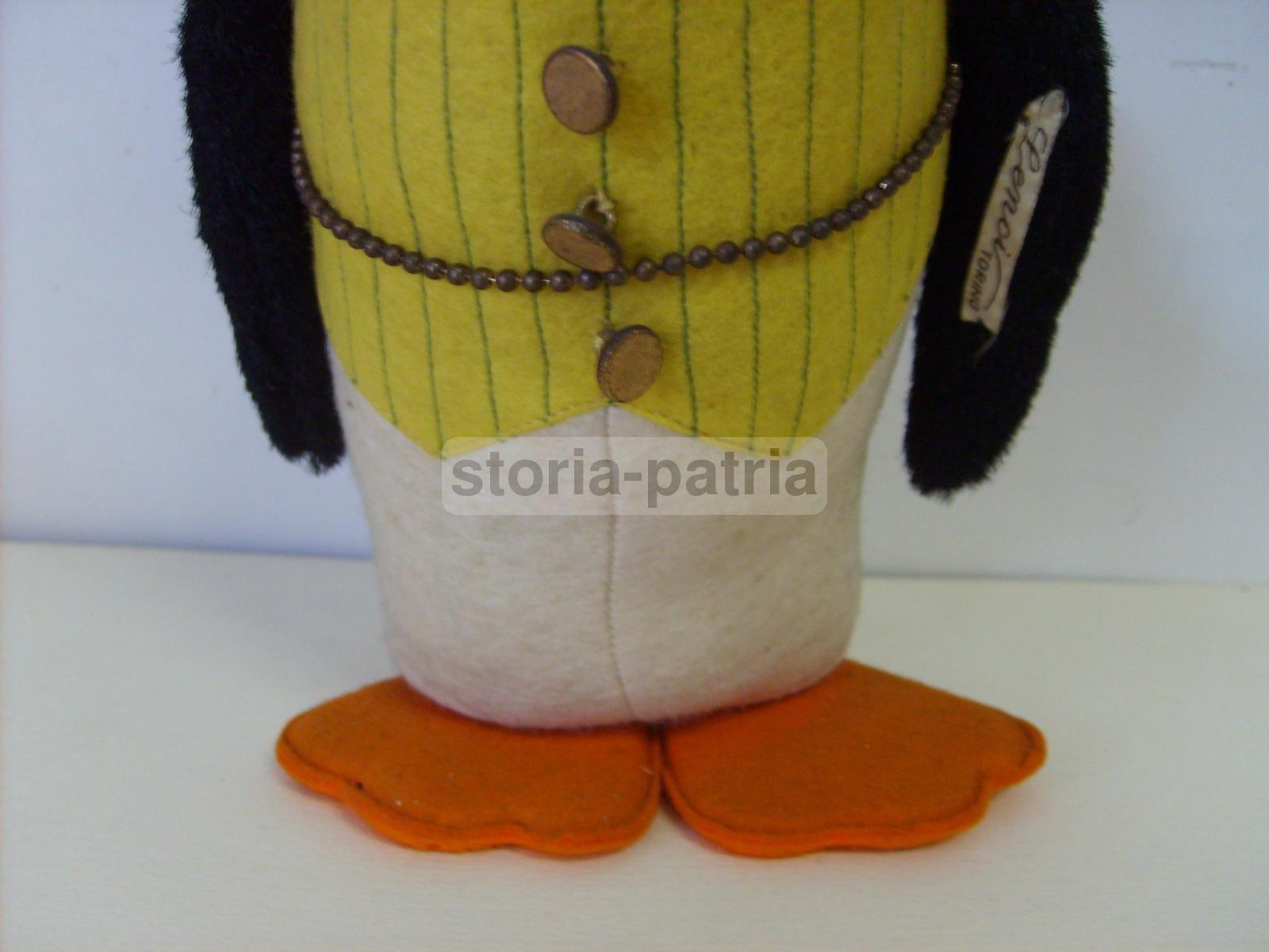 Giochi d'Epoca, Pupazzo, Pinguino, Da Collezione, Rara Manifattura Lenci, Bellissimo immagine 3