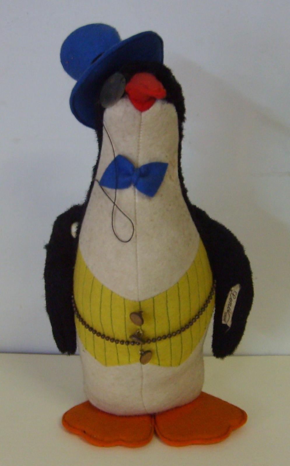 Giochi d'Epoca, Pupazzo, Pinguino, Da Collezione, Rara Manifattura Lenci, Bellissimo immagine 9