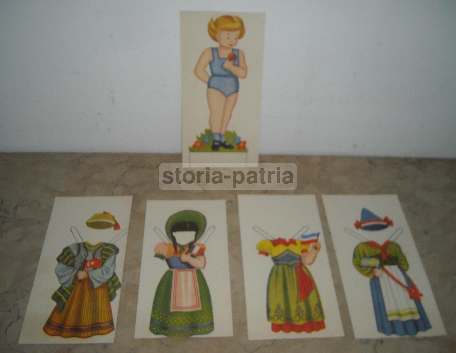 Giochi Per Bambini, Bambola Da Vestire, Costumi Popolari Internazionali, Folklore immagine 1