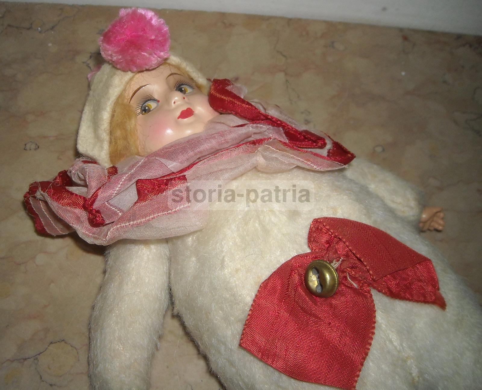 Graziosa Bambola d'Epoca, Inusuale, Molto Bella, Sonora, Da Collezione, Decorativa immagine 4