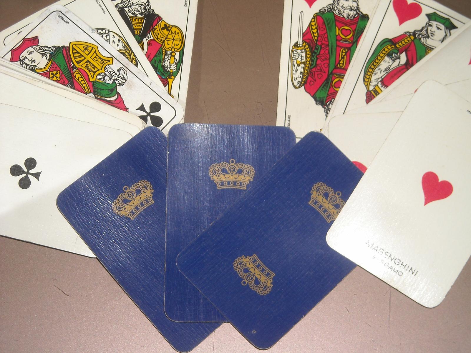 Vecchie Carte Da Gioco, Masenghini, Bergamo, Araldica, Monarchia, Corona Monarchica immagine 1