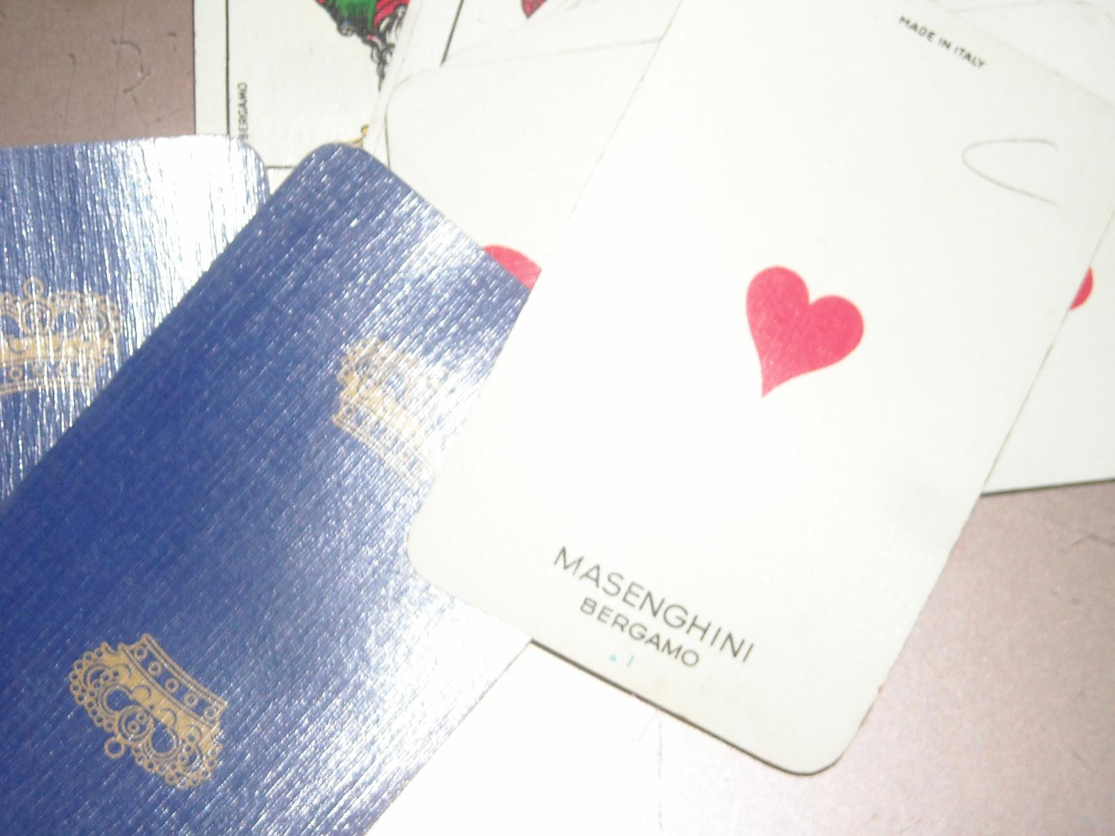 Vecchie Carte Da Gioco, Masenghini, Bergamo, Araldica, Monarchia, Corona Monarchica immagine 3